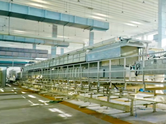 Bead wire tempering copper plating production line